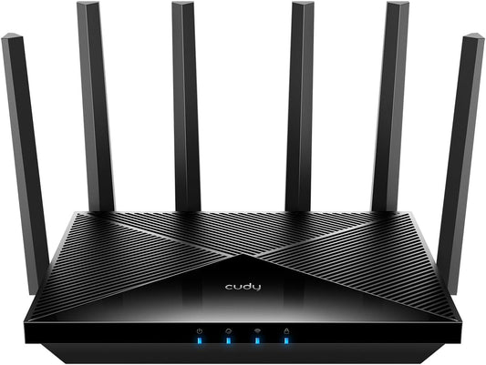 Cudy BE6500 WiFi 7 Router Dual Band Gigabit Gaming Router, 6500Mbps, VPN Client and Server, Cudy APP Control, Broadcom 2 GHz Quad-Core CPU, WR6500